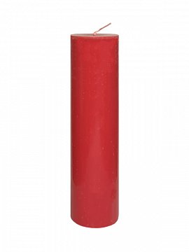 Свеча пеньковая цветная красная 60*215 мм